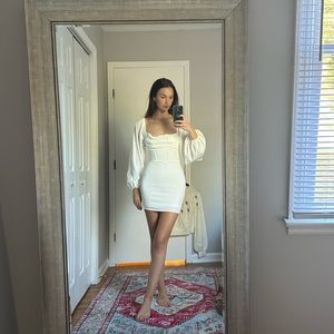 White Princess Polly Mini-Dress